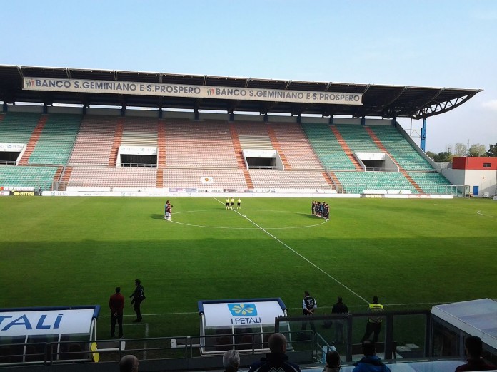 Mapei Stadium, casa del Sassuolo, fonte By RegSimo at Italian Wikipedia - Transferred from it.wikipedia to Commons., Public Domain, https://commons.wikimedia.org/w/index.php?curid=35585800