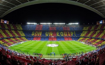 Camp Nou, stadio del Barcellona, Barca, fonte By Ayman.antar7 - Own work, CC BY-SA 4.0, https://commons.wikimedia.org/w/index.php?curid=45317270