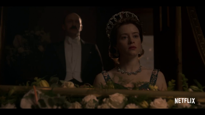 Claire Foy in The Crown stagione 2, fonte screenshot youtube