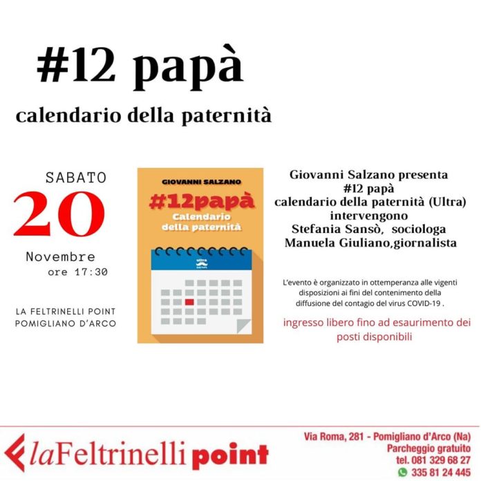 A Pomigliano la prima presentazione di #12papà Calendario della paternità di Giovanni Salzano